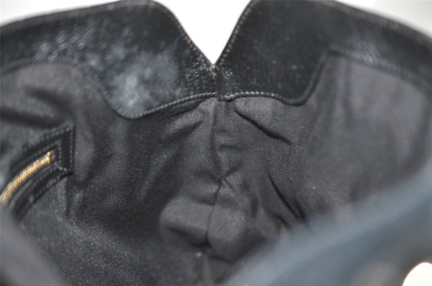 Authentic GUCCI Charmy Shoulder Tote Bag GG Canvas Leather 163288 Black 5361I