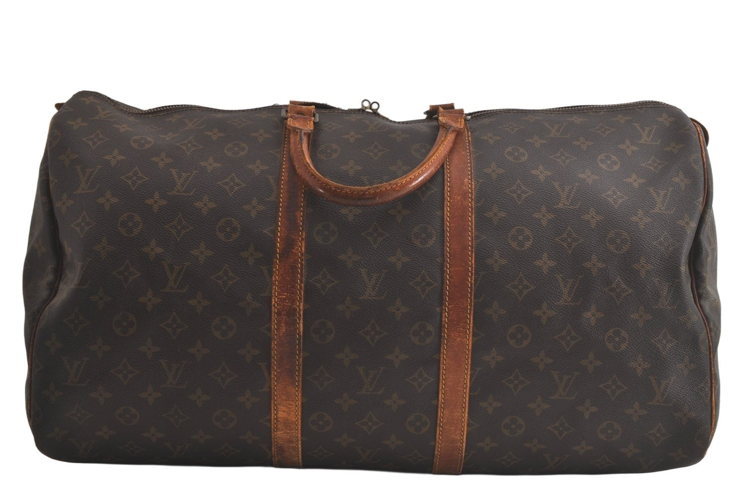 Authentic Louis Vuitton Monogram Keepall 55 Travel Boston Bag M41424 LV 5361K