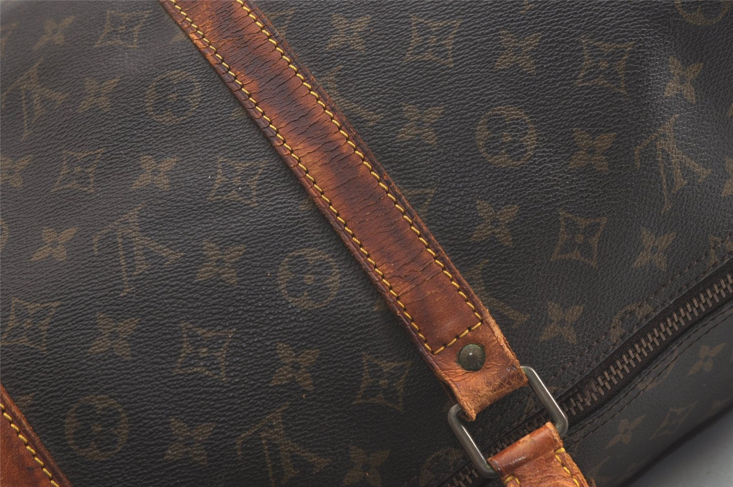 Authentic Louis Vuitton Monogram Keepall 55 Travel Boston Bag M41424 LV 5361K