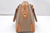 Authentic GUCCI Vintage Micro GG PVC Leather 2Way Shoulder Hand Bag Brown 5362K