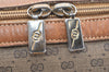 Authentic GUCCI Vintage Micro GG PVC Leather 2Way Shoulder Hand Bag Brown 5362K