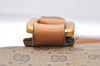 Authentic GUCCI Vintage Micro GG PVC Leather 2Way Shoulder Hand Bag Brown 5362K