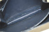 Authentic CELINE Vintage Shoulder Cross Body Bag Purse Leather Black 5363K