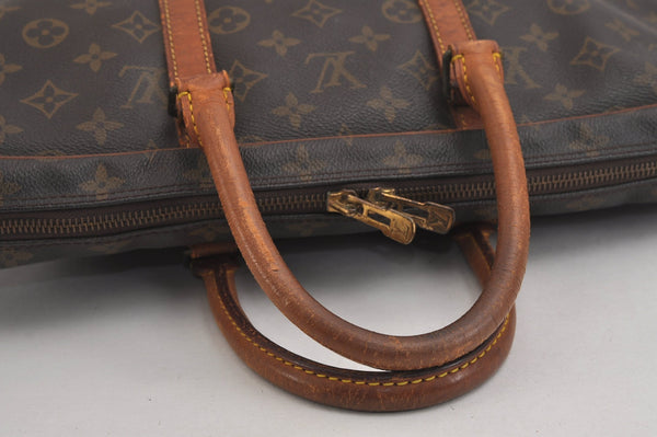 Authentic Louis Vuitton Monogram Porte Documents Voyage M53361 Briefcase 5364J