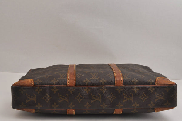 Authentic Louis Vuitton Monogram Porte Documents Voyage M53361 Briefcase 5364J