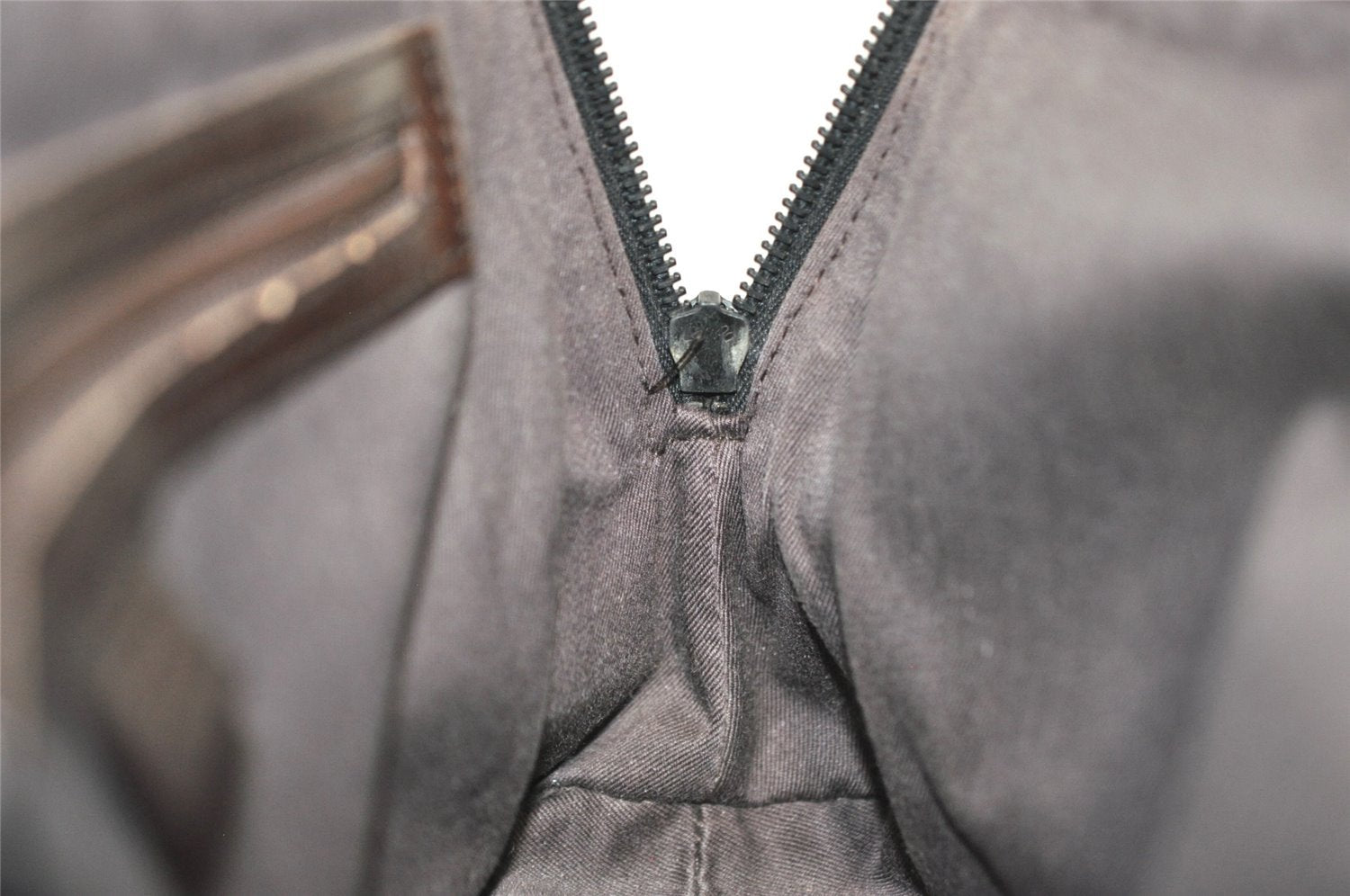 Authentic GUCCI Shoulder Hand Bag Purse GG Canvas Leather 73880 Brown 5365I