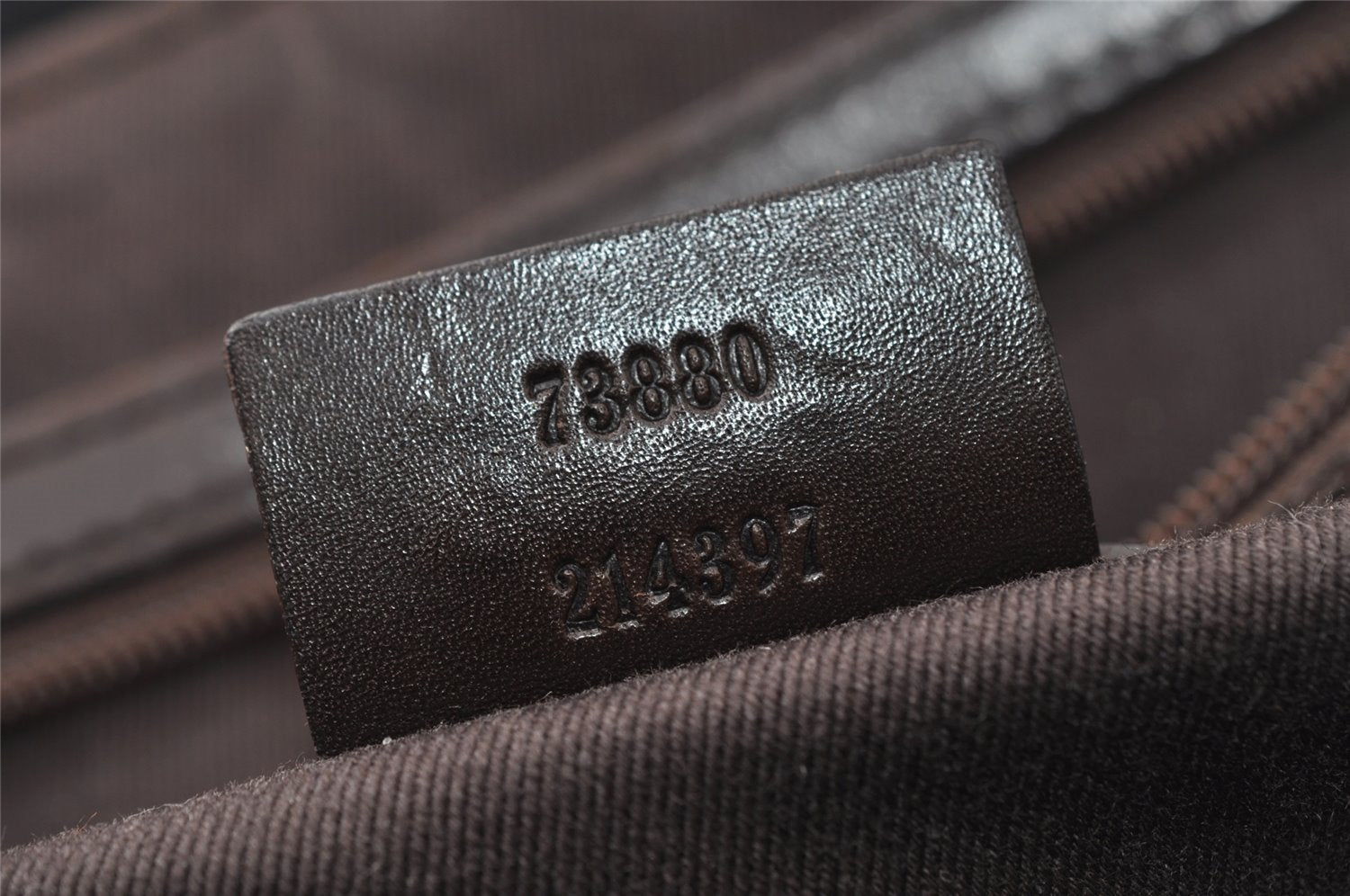 Authentic GUCCI Shoulder Hand Bag Purse GG Canvas Leather 73880 Brown 5365I