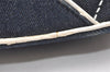 Authentic Christian Dior Vintage Shoulder Hand Bag Purse Denim Enamel Navy 5365K