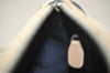 Authentic Christian Dior Vintage Shoulder Hand Bag Purse Denim Enamel Navy 5365K