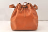 Authentic Louis Vuitton Epi Petit Noe Shoulder Drawstring Bag M44108 Brown 5366K