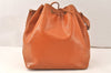 Authentic Louis Vuitton Epi Petit Noe Shoulder Drawstring Bag M44108 Brown 5366K
