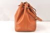 Authentic Louis Vuitton Epi Petit Noe Shoulder Drawstring Bag M44108 Brown 5366K
