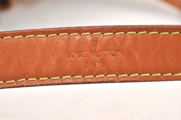 Authentic Louis Vuitton Epi Petit Noe Shoulder Drawstring Bag M44108 Brown 5366K