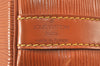 Authentic Louis Vuitton Epi Petit Noe Shoulder Drawstring Bag M44108 Brown 5366K