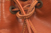 Authentic Louis Vuitton Epi Petit Noe Shoulder Drawstring Bag M44108 Brown 5366K
