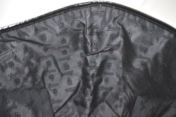 Authentic GUCCI Jolie Shoulder Tote Bag GG Canvas Enamel 211975 Brown 5367I