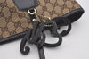 Authentic GUCCI Jolie Shoulder Tote Bag GG Canvas Enamel 211975 Brown 5367I