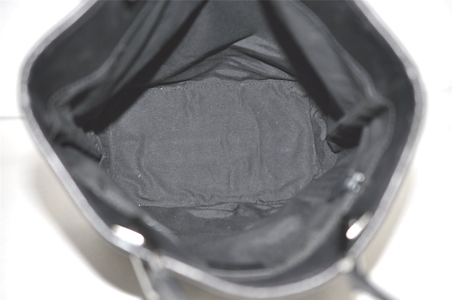 Authentic GUCCI Vintage Shoulder Tote Bag GG Canvas Leather 31244 Black 5370I