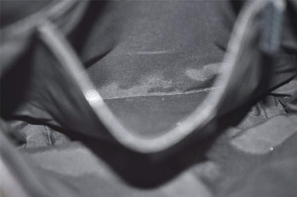 Authentic GUCCI Vintage Shoulder Tote Bag GG Canvas Leather 31244 Black 5370I