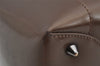 Authentic Christian Dior Maris Pearl 2Way Shoulder Tote Bag Enamel Brown 5370J