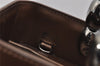 Authentic Christian Dior Maris Pearl 2Way Shoulder Tote Bag Enamel Brown 5370J