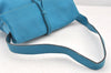 Authentic BURBERRY Vintage Chack Leather Shoulder Hand Bag Purse Blue 5370K