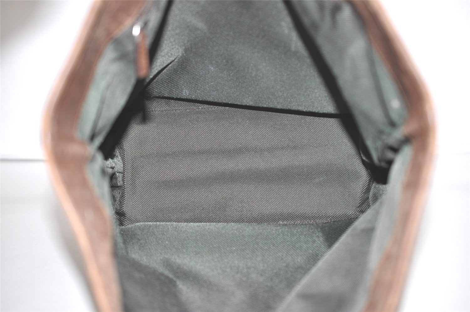 Authentic GUCCI Vintage Shoulder Tote Bag GG Canvas Leather 31243 Brown 5371I