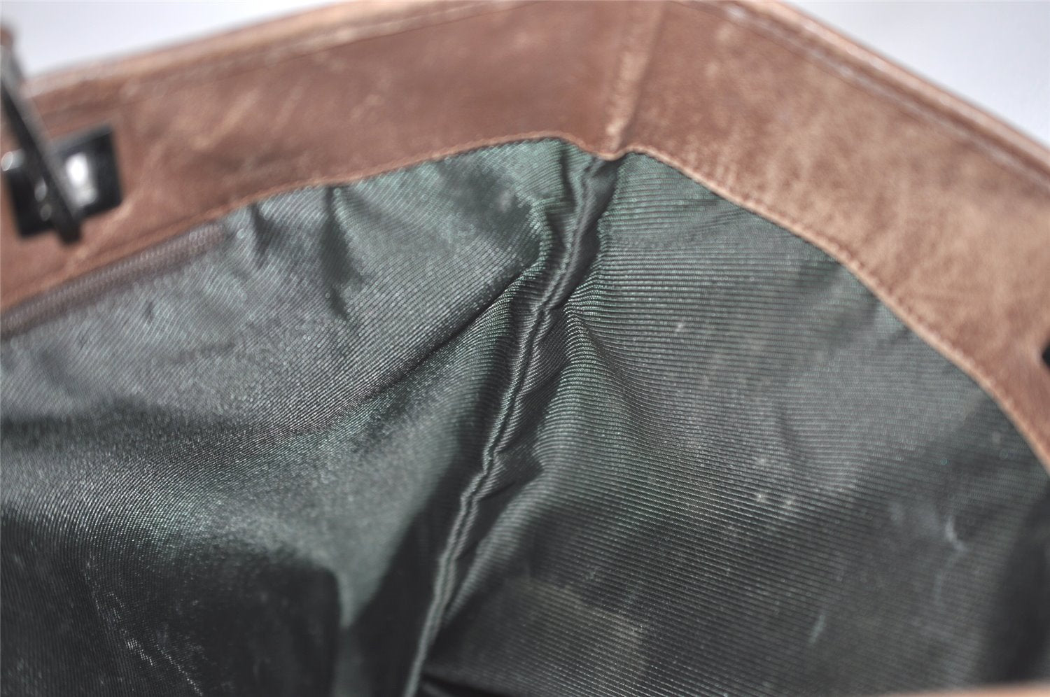 Authentic GUCCI Vintage Shoulder Tote Bag GG Canvas Leather 31243 Brown 5371I