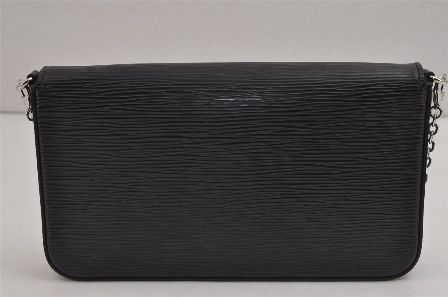 Auth Louis Vuitton Epi Pochette Felicie Chain Shoulder Bag Black M62648 LV 5371J