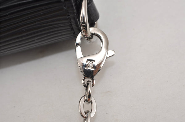 Auth Louis Vuitton Epi Pochette Felicie Chain Shoulder Bag Black M62648 LV 5371J