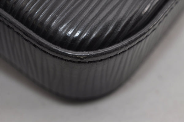 Auth Louis Vuitton Epi Pochette Felicie Chain Shoulder Bag Black M62648 LV 5371J