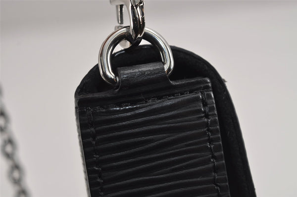 Auth Louis Vuitton Epi Pochette Felicie Chain Shoulder Bag Black M62648 LV 5371J