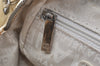 Authentic CHANEL Cotton Leather CC Chain Shoulder Hand Bag White Cream 5372K
