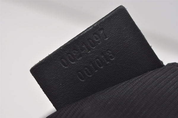 Authentic GUCCI Vintage Shoulder Tote Bag GG Canvas Leather 0021097 Black 5373I