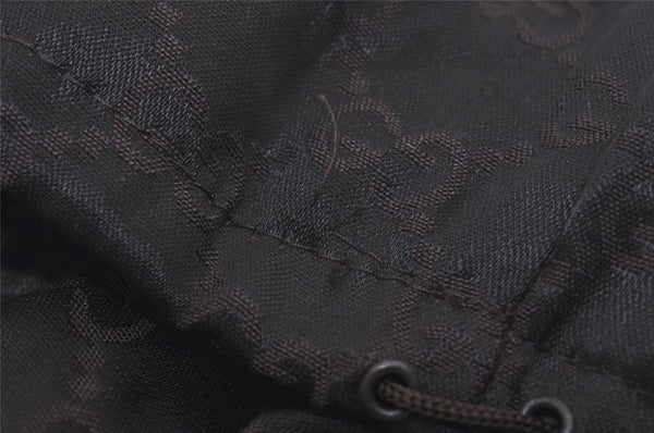 Authentic GUCCI Vintage Shoulder Tote Bag GG Canvas Leather 0021097 Black 5373I