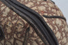 Authentic Christian Dior Trotter Hand Boston Bag Canvas Leather Brown 5373J