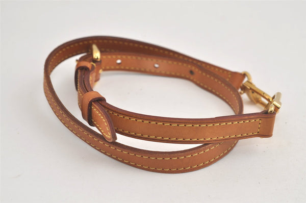 Authentic Louis Vuitton Leather Shoulder Strap Beige 28.3-32.7" LV 5373K