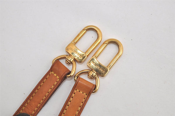 Authentic Louis Vuitton Leather Shoulder Strap Beige 28.3-32.7" LV 5373K