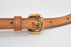 Authentic Louis Vuitton Leather Shoulder Strap Beige 28.3-32.7" LV 5373K