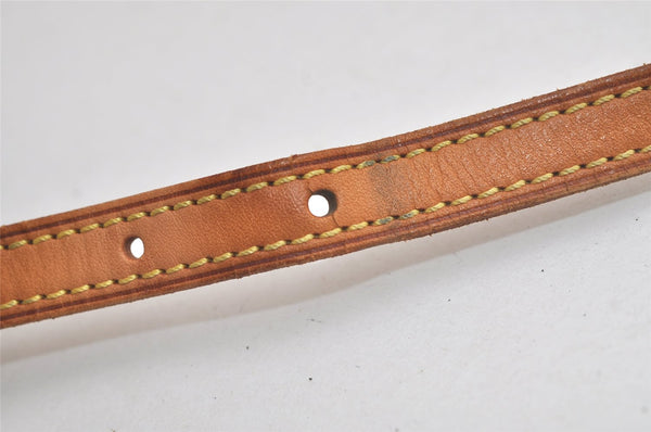 Authentic Louis Vuitton Leather Shoulder Strap Beige 28.3-32.7" LV 5373K