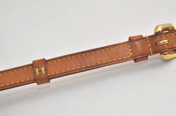 Authentic Louis Vuitton Leather Shoulder Strap Beige 28.3-32.7" LV 5373K