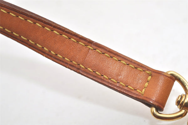 Authentic Louis Vuitton Leather Shoulder Strap Beige 28.3-32.7" LV 5373K