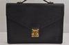 Auth Louis Vuitton Epi Porte Documents Bandouliere Briefcase M54462 Black 5374J
