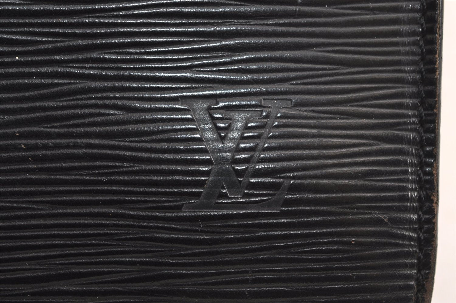 Auth Louis Vuitton Epi Porte Documents Bandouliere Briefcase M54462 Black 5374J