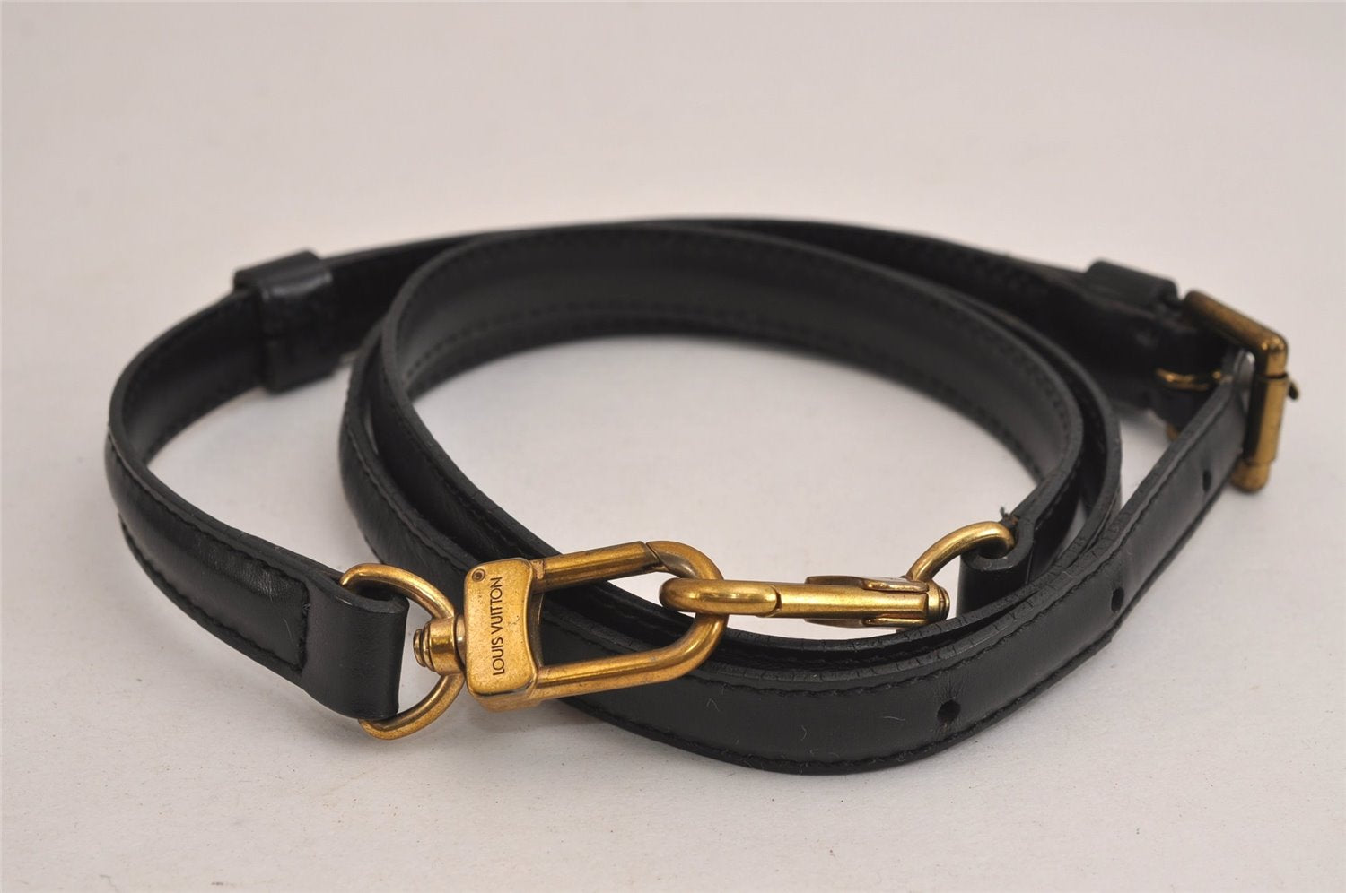 Auth Louis Vuitton Epi Porte Documents Bandouliere Briefcase M54462 Black 5374J