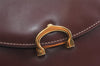 Authentic Cartier Must de Cartier Leather Shoulder Hand Bag Bordeaux Red 5375K