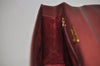 Authentic Cartier Must de Cartier Leather Shoulder Hand Bag Bordeaux Red 5375K