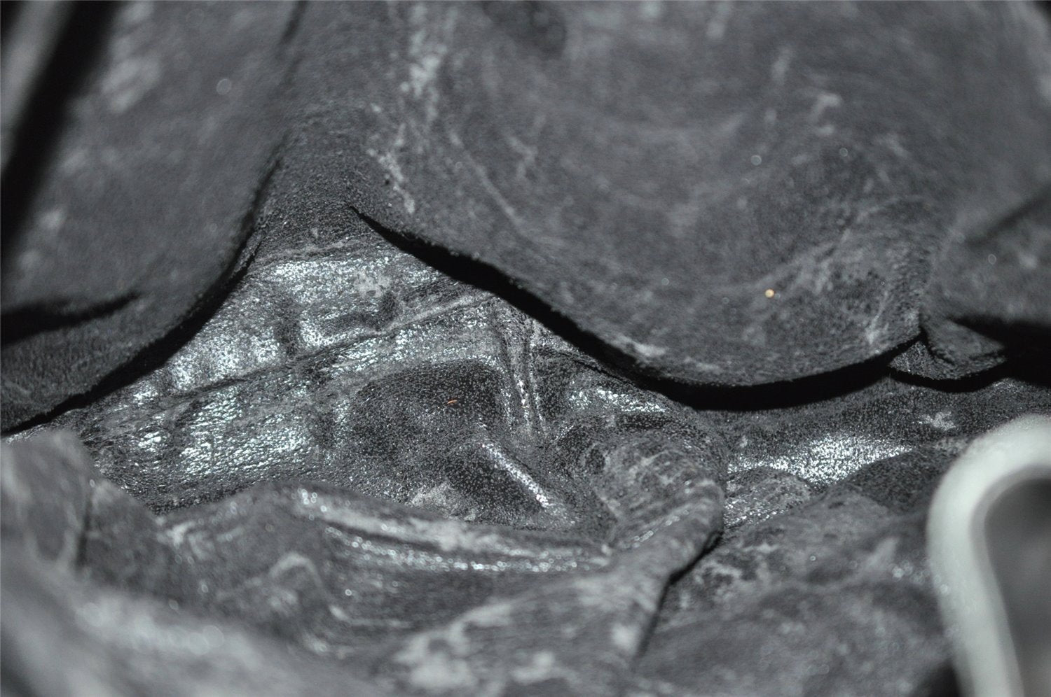 Authentic GUCCI Bamboo 2Way Shoulder Hand Bag Leather Black Junk 5376I