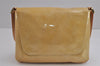 Auth Louis Vuitton Vernis Thompson Street Shoulder Bag Yellow M91008 LV 5376J