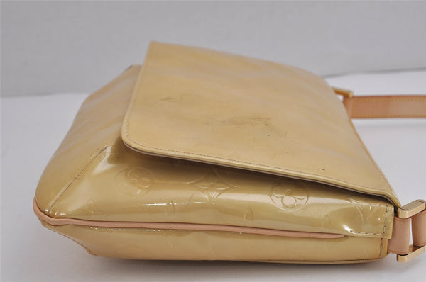 Auth Louis Vuitton Vernis Thompson Street Shoulder Bag Yellow M91008 LV 5376J